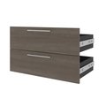 Bestar Orion 2 Drawer Set for Orion 30W Shelving Unit, Bark Gray & Graphite 116161-000047